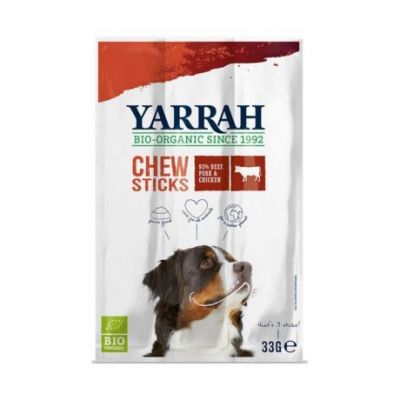 Chewable Sticks for Organic Dogs 3x11g Yarrah