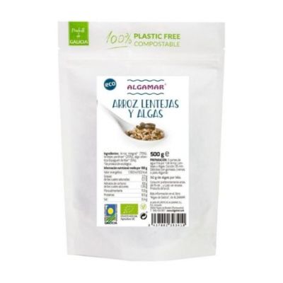 Arroz Lentejas y Algas Eco Vegan 500g Algamar