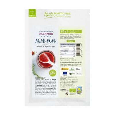 Algas Agar Agar en Copos Eco Vegan 50g Algamar