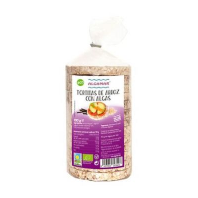 Tortitas de Arroz y Algas Sin Sal Añadida Eco Vegan 100g Algamar