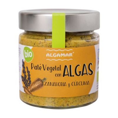 Organic Carrot and Turmeric Seaweed Pate 180g Algamar
