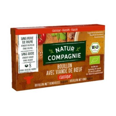 Organic beef broth tablets 80g Natur Compagnie