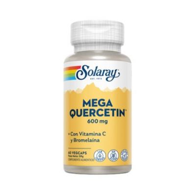 Mega Quercétine 600Mg Sans Gluten Végétalien 60caps Solaray