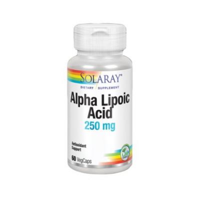 Acide alpha-lipoïque 250 mg végétalien 60 gélules Solaray