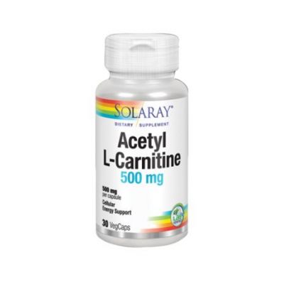 Acetyl-L-Carnitin 500 mg Vegan 30 Kapseln Solaray