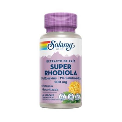 Extrait de racine de super rhodiola Rosea 500 mg 60 gélules Solaray