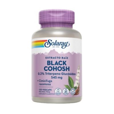 Actée à grappes noires Cimicifuga 545Mg Vegan sans gluten 120caps Solaray