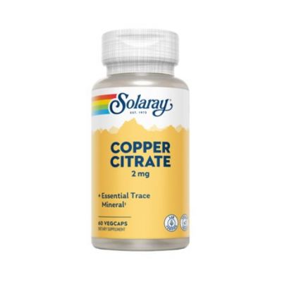 Cobre Citrato 2mg 60caps Solaray
