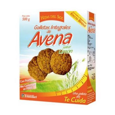 Galletas Integrales Avena Sabor Limon 500g Hijas del Sol
