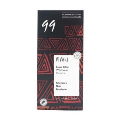 Chocolate Negro 99 Cacao Bio Vegan 80g Vivani