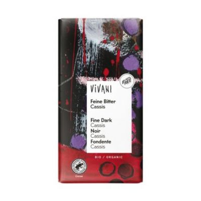 Chocolate Negro 60 con Casis Bio 100g Vivani