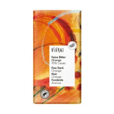 Cioccolato Fondente 70% con Arancia Bio 100g Vivani