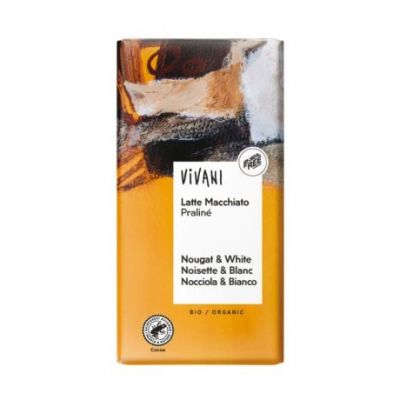Cioccolato Latte Macchiato Pralinato Biologico 100g Vivani