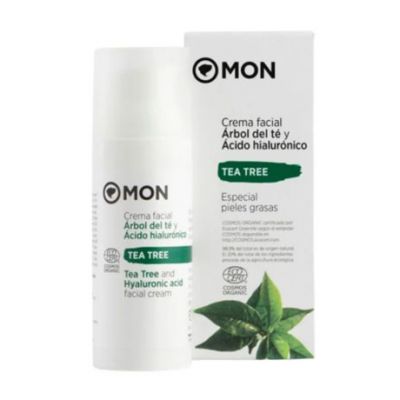 Crema Viso Tea Tree e Acido Ialuronico Vegan Eco 50ml Mon