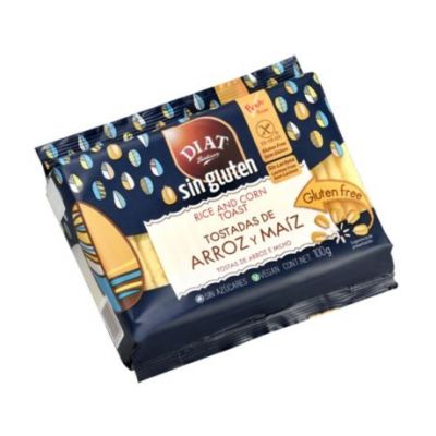 Tostadas de Arroz y Maiz SinGluten Vegan 100g Diat-Radisson