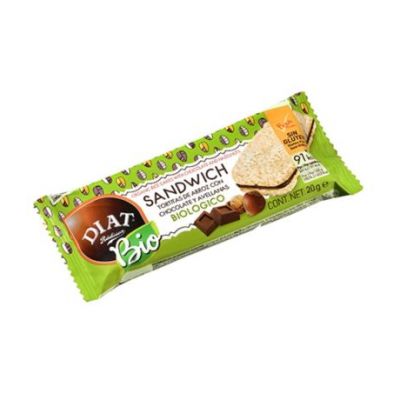 Panino Frittata Di Riso Farcito Al Cacao E Nocciole Senza Glutine Biologico 20g Diat-Radisson