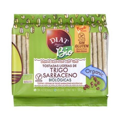 Tostadas Ligeras de Trigo Sarraceno SinGluten Bio Vegan 90g Diat-Radisson
