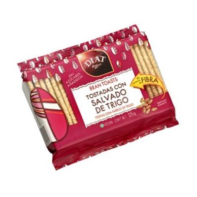 Tostadas con Salvado de Trigo 125g Diat-Radisson
