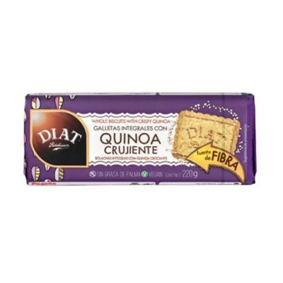 Whole Grain Crackers with Crunchy Vegan Quinoa 220g Diat-Radisson