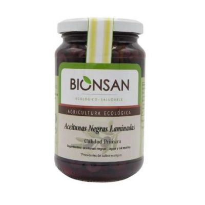 Bionsan Eco Laminated Black Olives 170g
