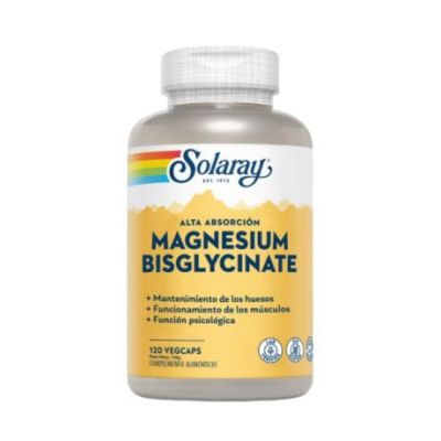 Bisglycinate de magnésium 120caps Solaray