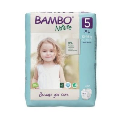 Diapers Size 5 Junior 12-18 Kg Eco 22 Bambo