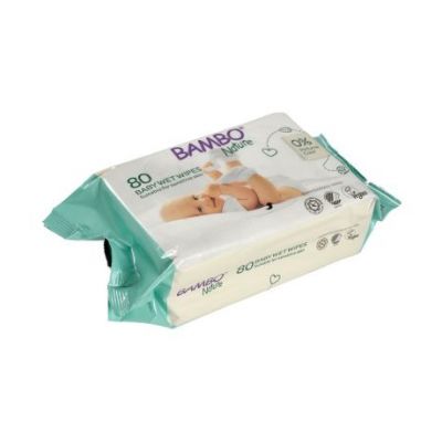 Disposable Wet Wipes for Baby Bambo 80 Bambo