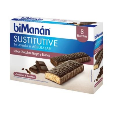 Dunkle und weiße Schokoladen-Ersatzriegel 16 Einheiten Bimanan