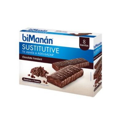 Barrette sostitutive del cioccolato fondente 10 unità Bimanan
