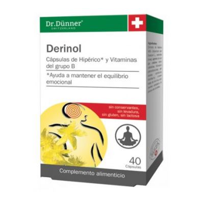 Derinol con Hiperico y Vitamina-B SinGluten 40caps Dr. Dunner