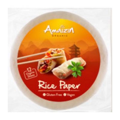 Bio Vegan Gluten-Free Rice Paper 12 units Amaizin