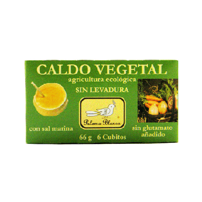 Organic Vegetable Broth Without Yeast 6 cubes Paloma Blanca