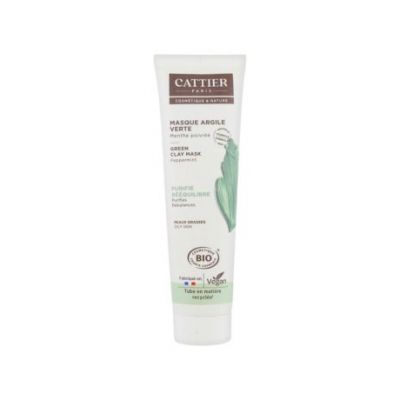 Mascarilla Facial Arcilla Verde y Menta Bio Vegan 100ml Cattier