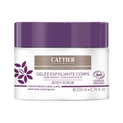 Organic Purple Clay Body Scrub Gel 200ml Cattier