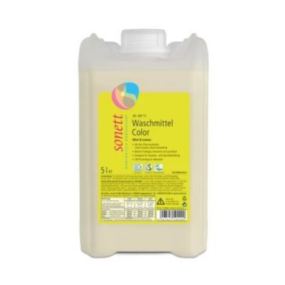 Detersivo Liquido per Bucato Limone Menta Colore 5L Sonett
