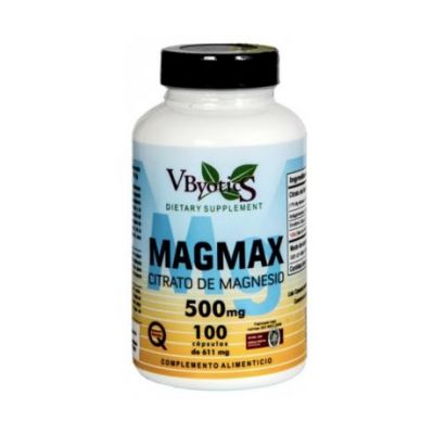 Magmax Citrato de Magnesio 500Mg 100caps Vitabyotics