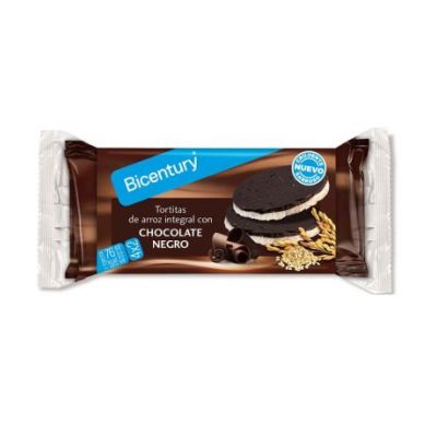 Tortitas Arroz Integral con Chocolate Negro 130g Bicentury
