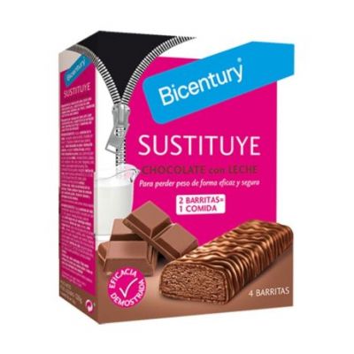 Barritas Sustituye de Chocolate Negro 4uds Bicentury