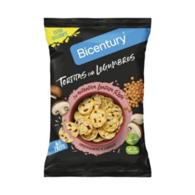 Tortitas Lentejas Champiñon SinGluten 60g Bicentury