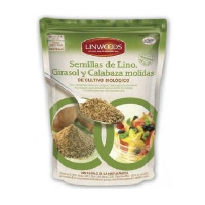 Semillas de Lino, Girasol y Calabaza Molidas SinGluten Bio Vegan 200g Linwoods