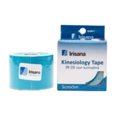 Cinta Azul Kinesiology Tape con Turmalina 1ud Irisana