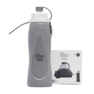 Bottiglia Bbo pieghevole grigia 1 unità Irisana