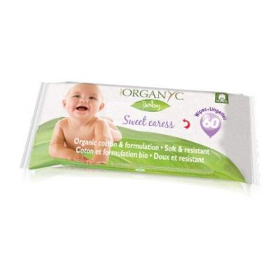 Organic Baby Wipes 60 Organyc
