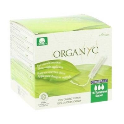 Super Tampon with Compact Applicator 16 units Organyc