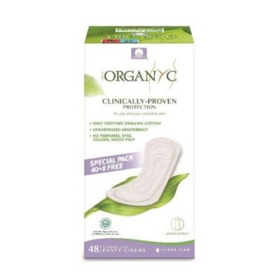 Protegeslips Algodon Organico Vegan 48uds Organyc