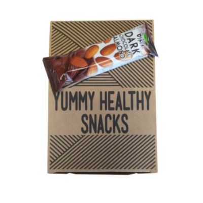 Almond and Black Choco Bar 20 units Oskri