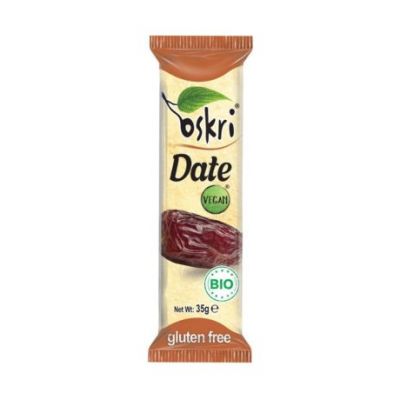 Barrette di datteri bio vegan senza glutine 12 unità Oskri