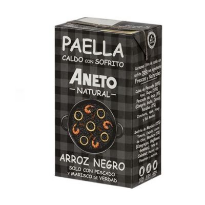 Gluten-Free Black Rice Paella Broth 1L Aneto