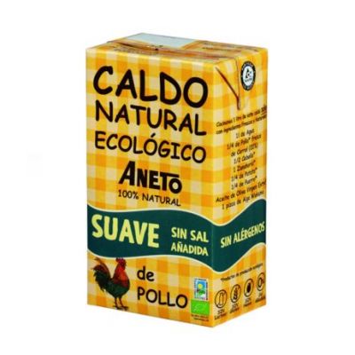 Soft Chicken Broth Gluten Free Eco 1L Aneto
