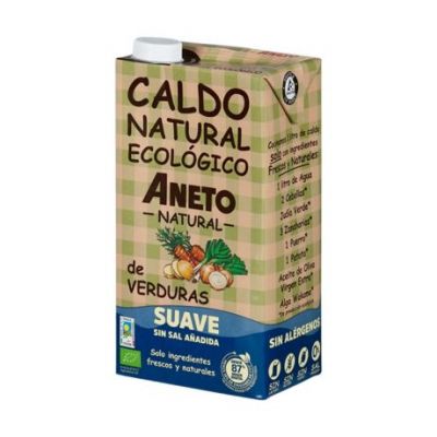Soft Vegetable Broth Gluten Free Eco 1L Aneto
